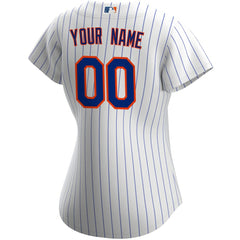 MLB New York Mets Nike Women's Home Replica Custom Jersey - White