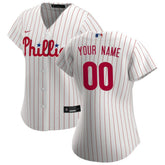 MLB Philadelphia Phillies Nike Women's Home Replica Custom Jersey - White