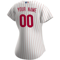 MLB Philadelphia Phillies Nike Women's Home Replica Custom Jersey - White