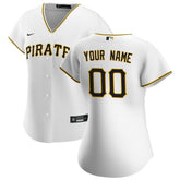 Pittsburgh Pirates Nike Women's Home Replica Custom Jersey - White Jerseys