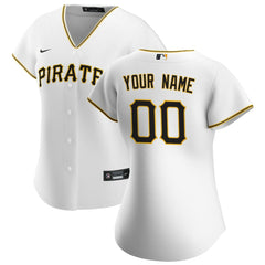 MLB Pittsburgh Pirates Nike Women's Home Replica Custom Jersey - White