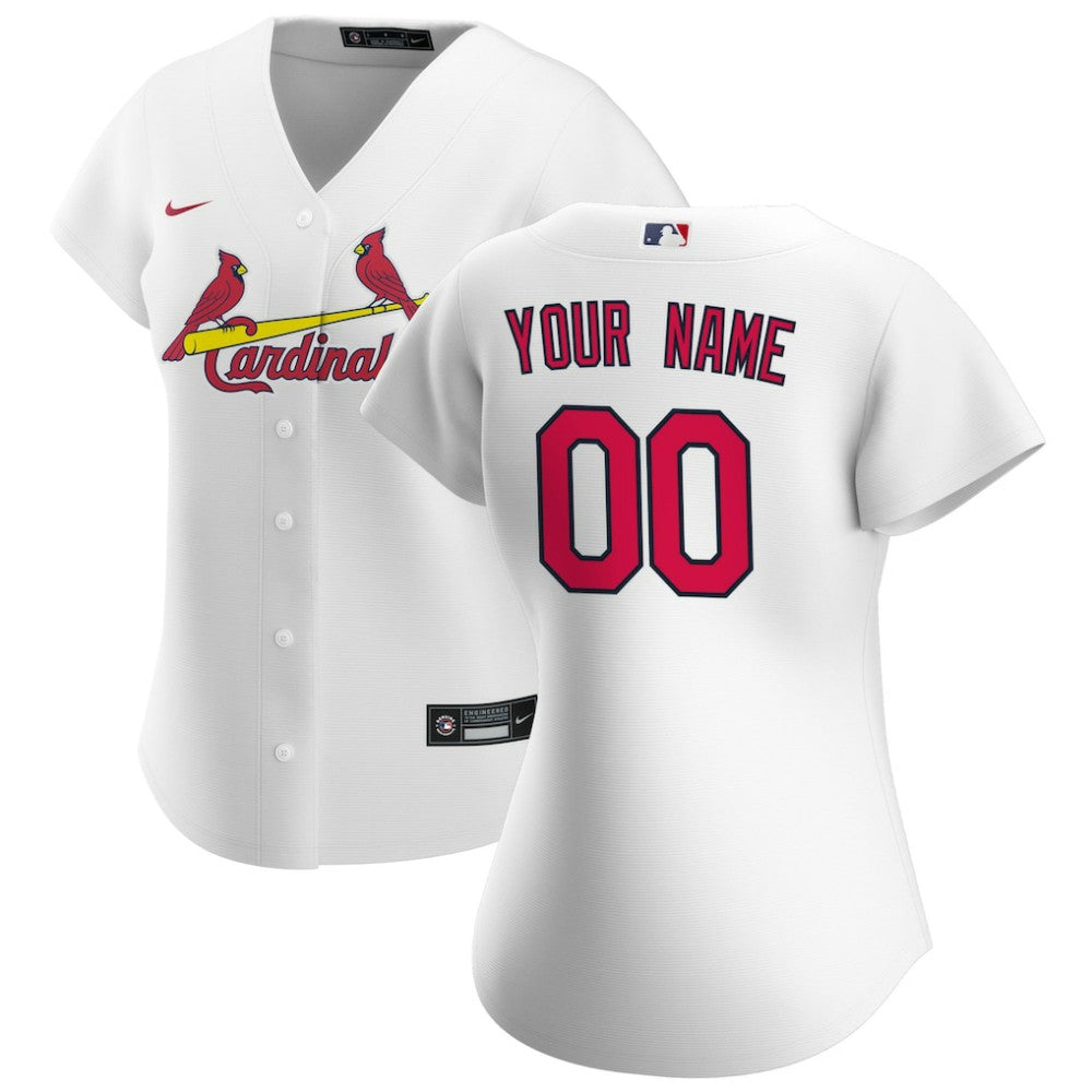 MLB St. Louis Cardinals Nike Women's Home Replica Custom Jersey - White