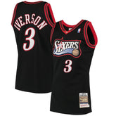NBA Allen Iverson Philadelphia 76ers 1997/98 Hardwood Classics Authentic Jersey - Black