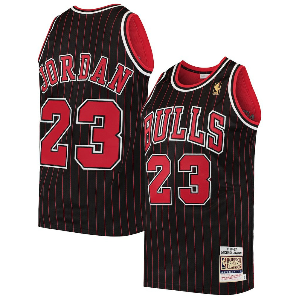 Michael Jordan Chicago Bulls 1996/97 Hardwood Classics Authentic Jersey Black