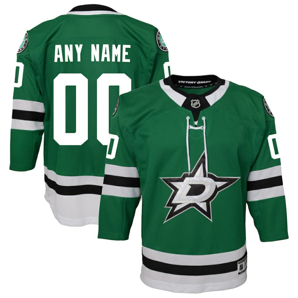 NHL Dallas Stars Youth Home Custom Premier Jersey - Green