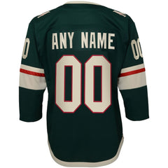 NHL Minnesota Wild Youth Home Premier Custom Jersey - Green
