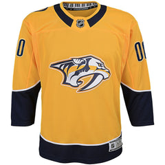 NHL Nashville Predators Youth Home Premier Custom Jersey - Yellow