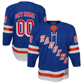 NHL,Custom New York Rangers Youth Home Premier Custom Jersey - Blue
