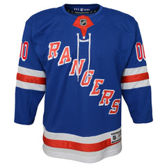 NHL New York Rangers Youth Home Premier Custom Jersey - Blue