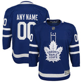 NHL Toronto Maple Leafs Youth Home Premier Custom Jersey - Blue