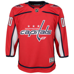 NHL,Custom Washington Capitals Youth Home Custom Premier Jersey - Red