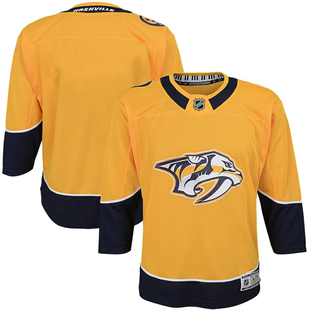 NHL Nashville Predators Youth Home Premier Blank Jersey - Yellow
