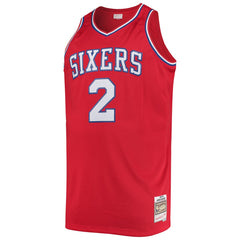 NBA Moses Malone Philadelphia 76ers 1982/83 Big & Tall Hardwood Classics Swingman Jersey - Red