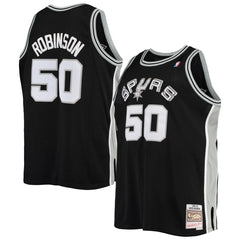 NBA David Robinson San Antonio Spurs 1998/99 Big & Tall Hardwood Classics Swingman Jersey - Black