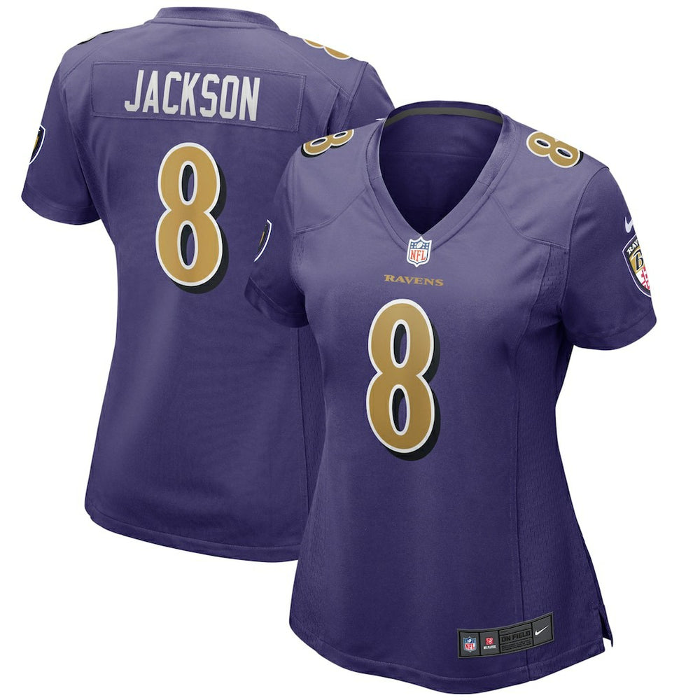 NFL Lamar Jackson Baltimore Ravens Women's Alternate Game Player Jersey - Purple