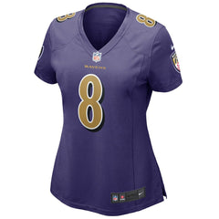 NFL Lamar Jackson Baltimore Ravens Women's Alternate Game Player Jersey - Purple