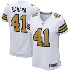 NFL Alvin Kamara New Orleans Saints Women's Alternate Game Player Jersey - White