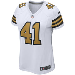 NFL Alvin Kamara New Orleans Saints Women's Alternate Game Player Jersey - White