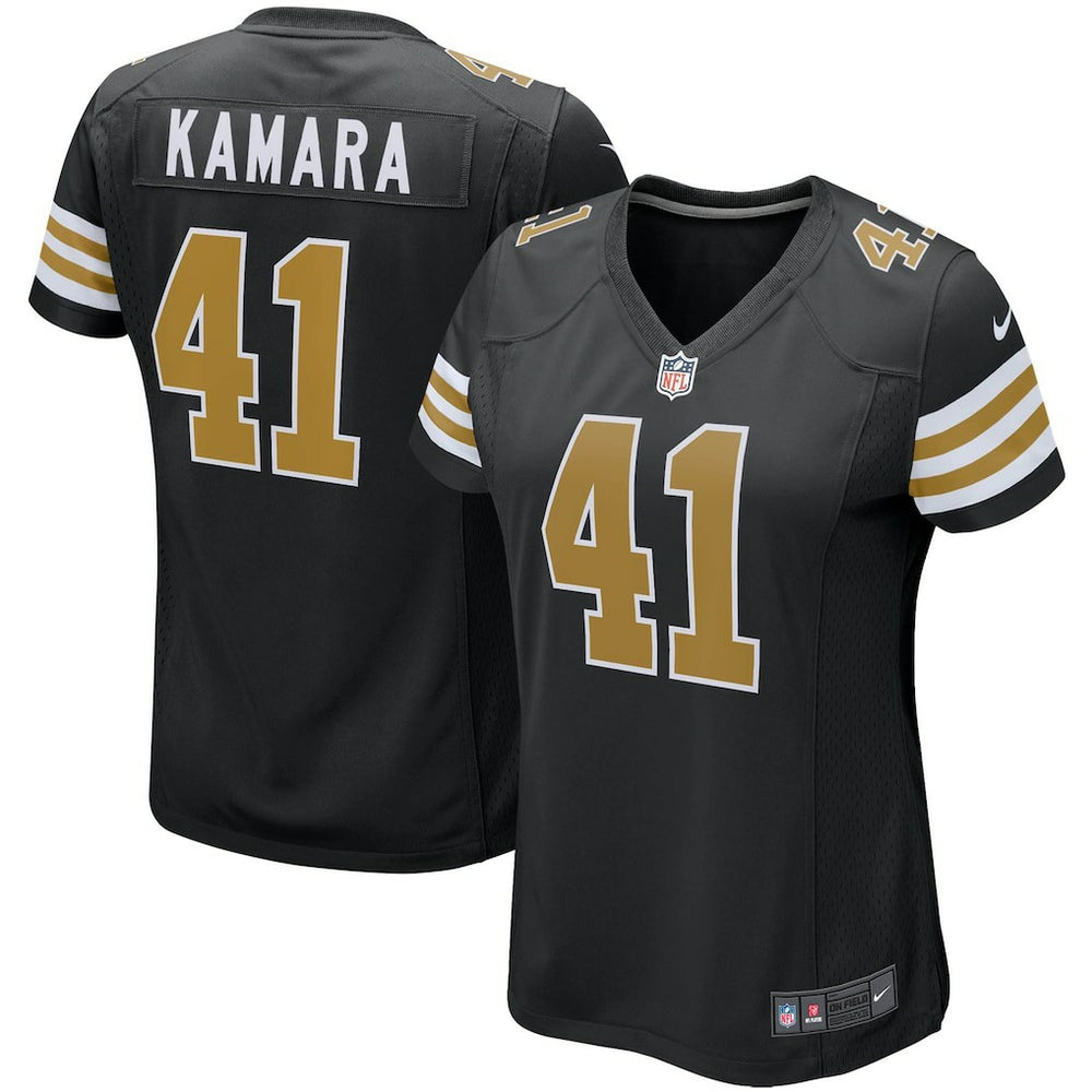 NFL Alvin Kamara New Orleans Saints Women's Player Jersey - Black