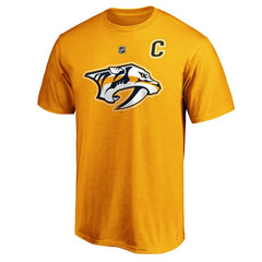NHL Roman Josi Nashville Predators Fanatics Authentic Stack Player Name & Number T-Shirt - Gold