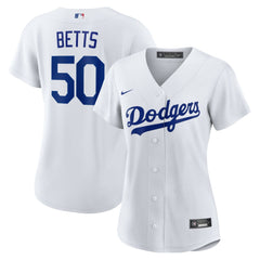 MLB Mookie Betts Los Angeles Dodgers Nike Women's Home Replica Player Jersey - White
