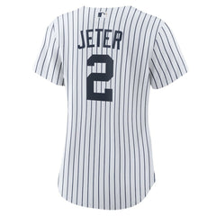 MLB Derek Jeter New York Yankees Nike Women's Home Replica Player Name Jersey - White/Navy