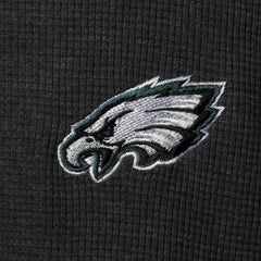 Philadelphia Eagles Dunbrooke Logo Maverick Thermal Henley Long Sleeve T-Shirt Charcoal