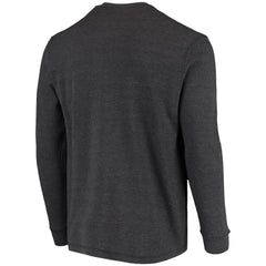 Philadelphia Eagles Dunbrooke Logo Maverick Thermal Henley Long Sleeve T-Shirt Charcoal