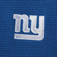 New York Giants Dunbrooke Logo Maverick Thermal Henley Long Sleeve T-Shirt Royal