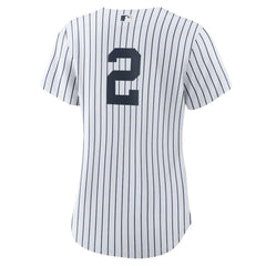 MLB Derek Jeter New York Yankees Nike Women's Home Replica Player Jersey - White/Navy