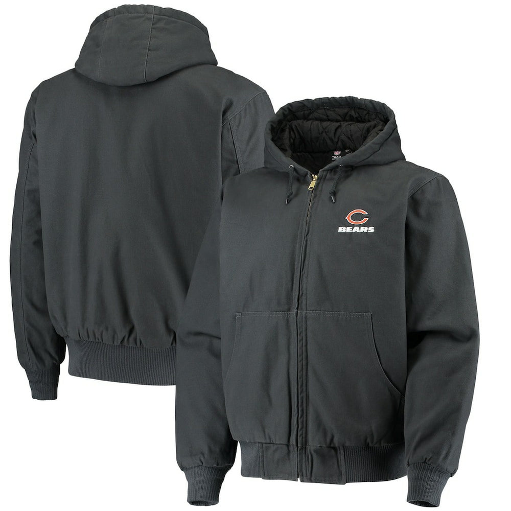 Chicago Bears Dunbrooke Dakota Cotton Canvas Hooded Jacket Navy