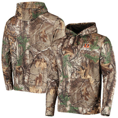 Cincinnati Bengals Dunbrooke Circle Champion Tech Fleece Pullover Hoodie Realtree Camo