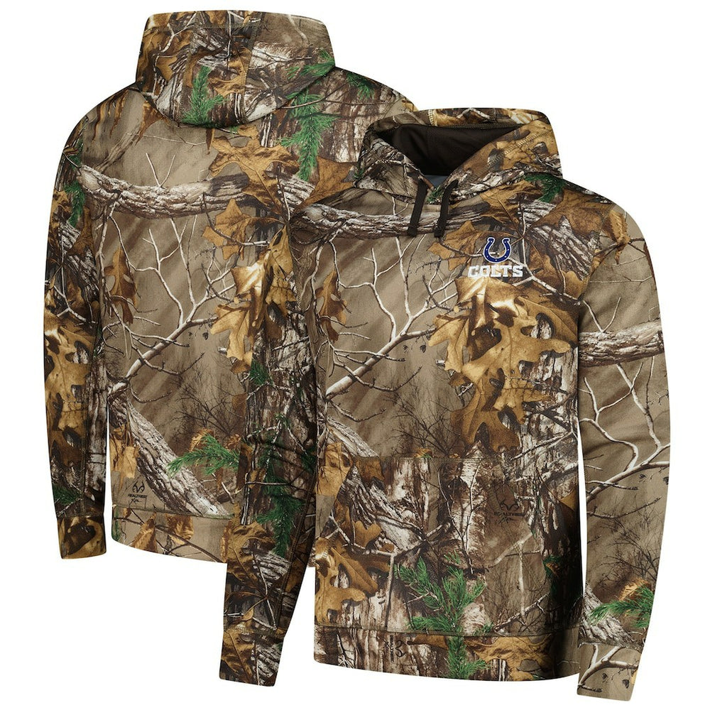 Indianapolis Colts Dunbrooke Circle Champion Tech Fleece Pullover Hoodie Realtree Camo
