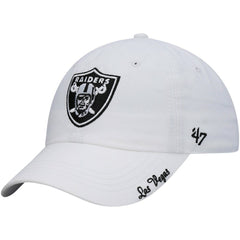 Las Vegas Raiders '47 Women's Miata Clean Up Primary Adjustable Hat White