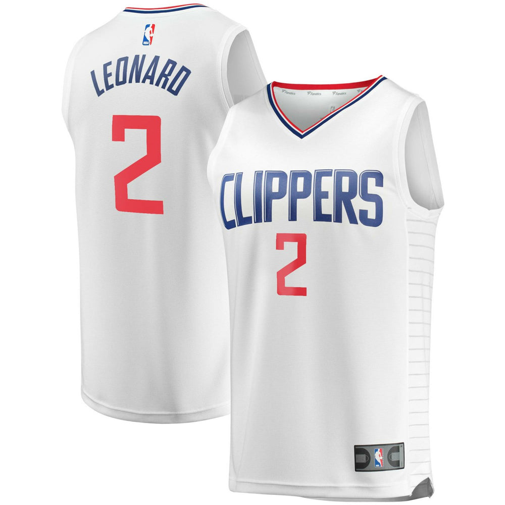 NBA Kawhi Leonard LA Clippers Youth 2020/21 Fast Break Player Jersey - White - Association Edition