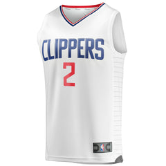 NBA Kawhi Leonard LA Clippers Youth 2020/21 Fast Break Player Jersey - White - Association Edition