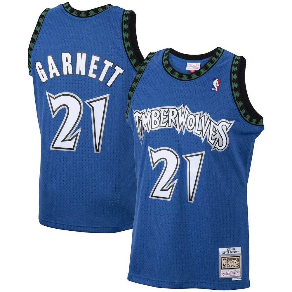 NBA Kevin Garnett Minnesota Timberwolves 2003/04 Hardwood Classics Swingman Jersey - Blue