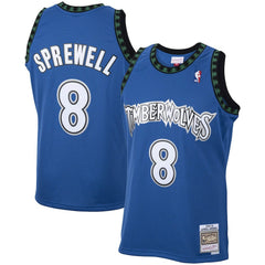 NBA Latrell Sprewell Minnesota Timberwolves 2003/04 Hardwood Classics Swingman Jersey - Blue