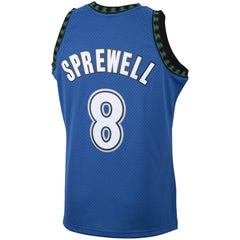 NBA Latrell Sprewell Minnesota Timberwolves 2003/04 Hardwood Classics Swingman Jersey - Blue