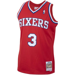 NBA Allen Iverson Philadelphia 76ers 2002/03 Hardwood Classics Swingman Jersey - Red