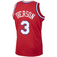 NBA Allen Iverson Philadelphia 76ers 2002/03 Hardwood Classics Swingman Jersey - Red