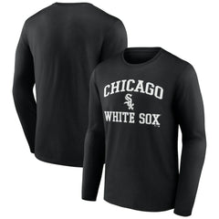 Men's Black Chicago White Sox Team Heart & Soul Long Sleeve T-Shirt T-shirts