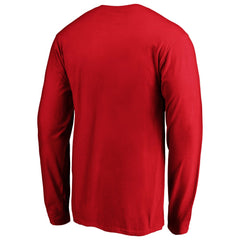 Men's Red Philadelphia Phillies Team Heart & Soul Long Sleeve T-Shirt T-shirts