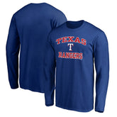 Men's Royal Texas Rangers Team Heart & Soul Long Sleeve T-Shirt T-shirts