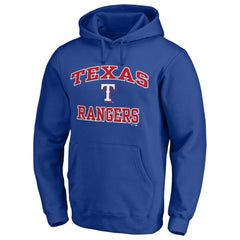 Texas Rangers Heart & Soul Pullover Hoodie - Royal Hoodies