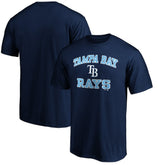 Tampa Bay Rays Fanatics MTO Label Heart & Soul T-Shirt - Navy T-shirts
