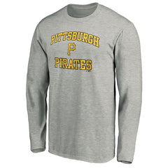 Pittsburgh Pirates Team Heart & Soul Long Sleeve T-Shirt - Heathered Gray T-shirts