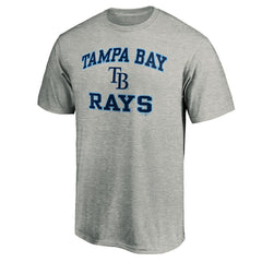 Tampa Bay Rays Fanatics MTO Label Heart & Soul T-Shirt - Heather Gray T-shirts