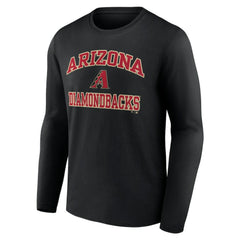 Men's Black Arizona Diamondbacks Team Heart & Soul Long Sleeve T-Shirt T-shirts