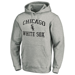Chicago White Sox Fanatics MTO Label Heart & Soul Pullover Hoodie - Heather Gray Hoodies